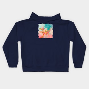 Unicorn and palm tree Kids Hoodie